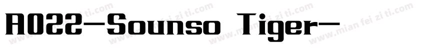 A022-Sounso Tiger字体转换